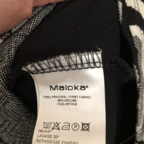 Maloka size 3 dress patchwork red and black - Picture 3 of 5